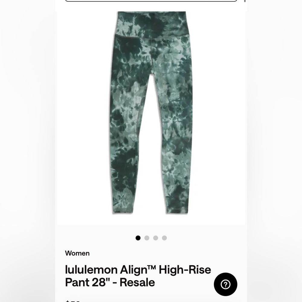 Lululemon Align High-Rise Legging - Green Tie-Dye